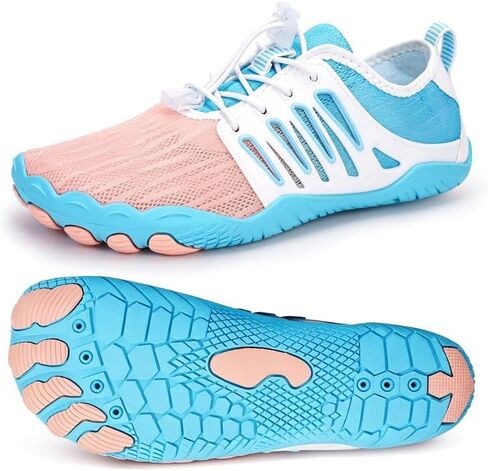 Hike Barefoot Water Shoes for Women Men Footwear, Quick Dry Wide Toe Box Pro Beach Swim Athletic Sports Shoes, Non-Slip Lightweight Aqua Shoe for Pool Hiking Walking Kayaking Diving Surfing in Saudi Arabia