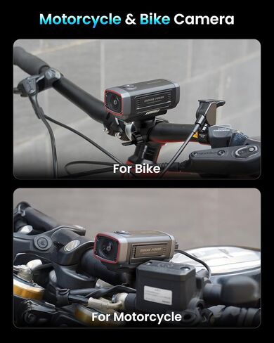 AKEEYO AKY-710Lite Motorcycle Camera/Bike Camera 2K30FPS WiFi Action Camera with Ultra HD,IP66 Waterproof with Loop & Emergency Recording, Parking Monitor,Rechargeable,7.5 Hours Extended Battery in Kuwait