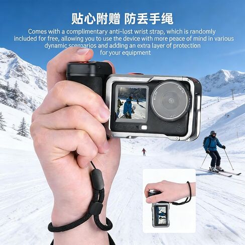 GOWENIC Ergonomic Action Camera Grip Kit Fit for Action 6 with Arrow Storage Case Handle for Street Photography in Kuwait