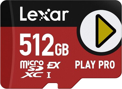 Lexar 1TB Play PRO Micro SD Express Card, 900MB/s Read, 4K, V30, UHS-I | Compatible w/ Nintendo-Switch 2, Backwards-compatible with UHS-I/UHS-II Devices (at UHS-I speeds), LMSXPS0001T-BNNNU in Kuwait