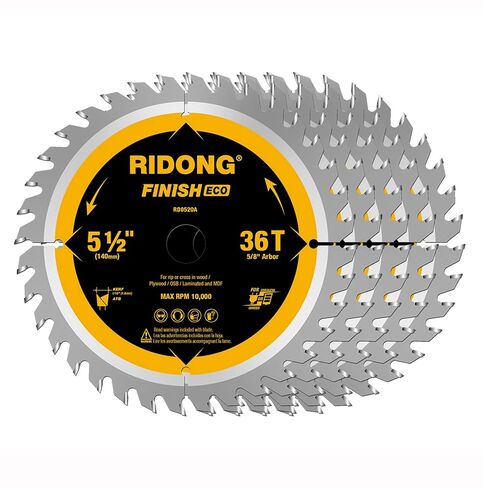 7-1/4 Inch 60 Tooth Circular Saw Blade with 5/8 Inch Arbor ATB Finishing for Wood Cutting(5-Packs) in Kuwait