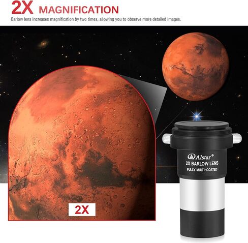 Alstar 0.5X Reducer for Photography and Observing - Bundle with - Telescope Accessory Kit 1.25 Inch in Kuwait