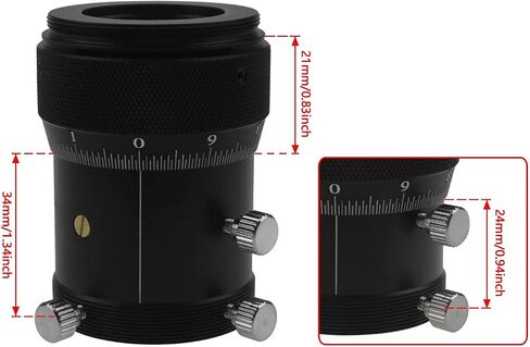 Alstar 0.5X Reducer for Photography and Observing - Bundle with - 1.25" High Precision Double Helical Focuser in Kuwait