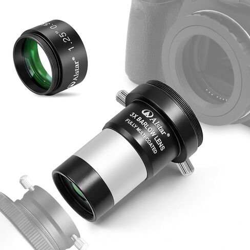 Alstar 0.5X Reducer for Photography and Observing - Bundle with - 3X Barlow Lens in Kuwait