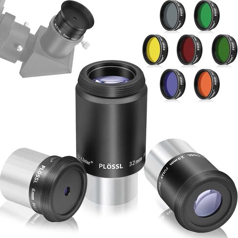 Alstar Filter Set of 1.25-Inch Seven Telescope Filters - Bundle with - Telescope Eyepiece Set in Kuwait