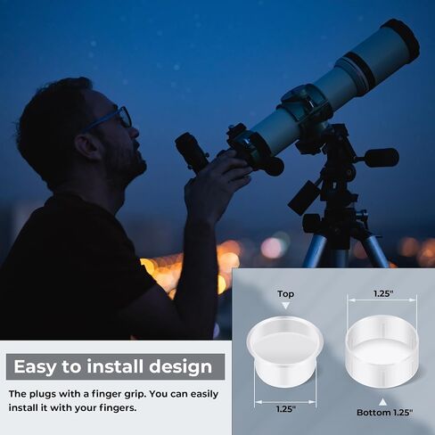 Alstar 5Pcs 1.25" Telescope Filters Kit - Bundle with - 7 Pair Dust Caps Set in Kuwait
