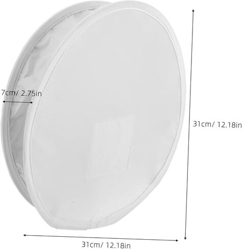 DOITOOL Softbox Diffuser Fabric Replacement, 12in Foldable Speedlight Diffuser with Gray White Black Reference Board for Photography Lighting Studio Use in Kuwait