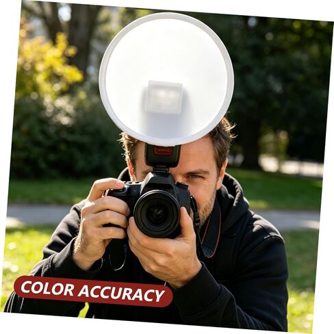DOITOOL Softbox Diffuser Fabric Replacement, 12in Foldable Speedlight Diffuser with Gray White Black Reference Board for Photography Lighting Studio Use in Kuwait