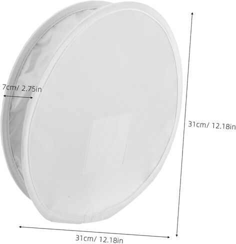 MERRYHAPY Light Softbox Cover and Speedlight Softbox Diffuser 12in Round Flash Diffuser for Photography Portrait Lighting with Gray White Black Reflector Panel in Kuwait