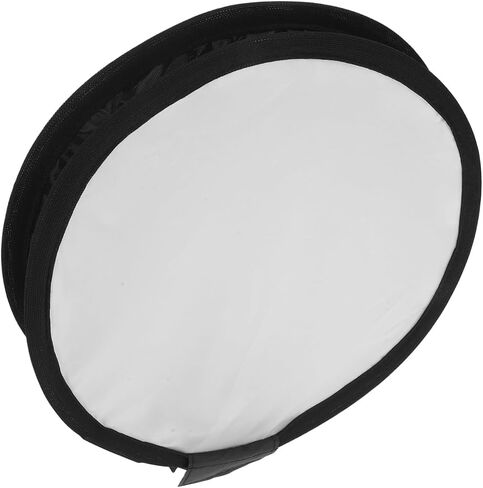 Mikikit Camera Flash Softbox Diffuser Round Foldable 30cm Black and White Cover for Photography Portraits and Studio Lighting in Kuwait
