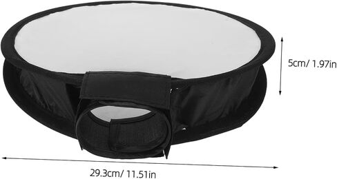 Mikikit Camera Flash Softbox Diffuser Round Foldable 30cm Black and White Cover for Photography Portraits and Studio Lighting in Kuwait