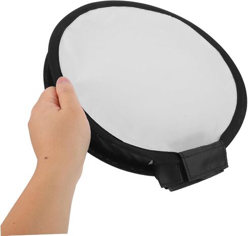 Mikikit Camera Flash Softbox Diffuser Round Foldable 30cm Black and White Cover for Photography Portraits and Studio Lighting in Kuwait