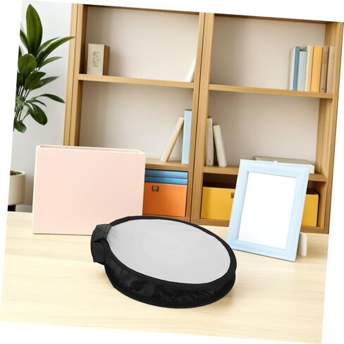Mikikit Camera Flash Softbox Diffuser Round Foldable 30cm Black and White Cover for Photography Portraits and Studio Lighting in Kuwait