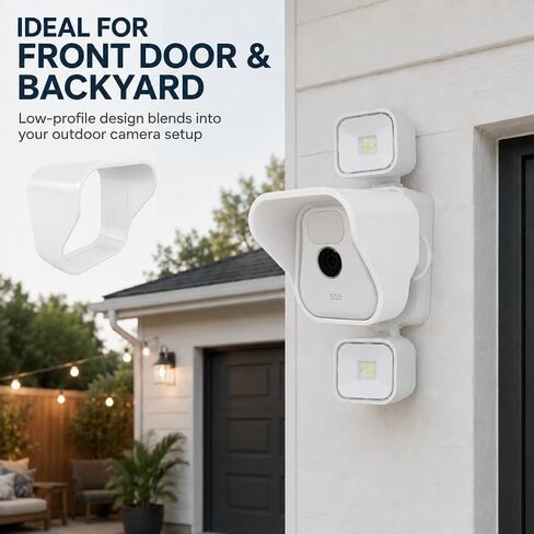 SplashNColor Rain Cover for Blink Outdoor Camera 3rd Gen (2 Pack) – Weatherproof Protective Hood | No-Drill Snap-On Canopy Shield | Blocks Sun Glare Rain Snow | Home Security Camera in Kuwait