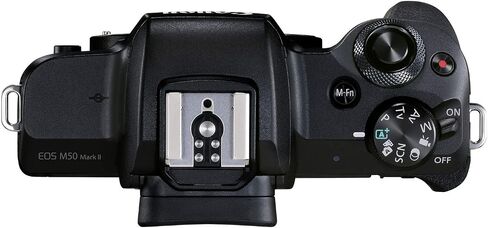 Canon EOS M50 Mark II + EF-M 15-45mm is STM Kit Black (Renewed) in Kuwait