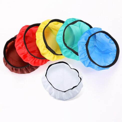 PRETYZOOM 6pcs 18cm Flash Diffuser and Camera Light Reflector Set for Photography Softening Studio Video Lighting, Portable Mixed Style Reflectors for Professional Photographers in Kuwait