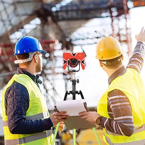 6FT/1.8M Aluminum Surveying Tripod for Prism Pole, GPS RTK, Total Station, Adjustable Lightweight Tripod with Carry Bag, Surveying Bipod/Tripod for Construction, Land Survey, Green in Kuwait