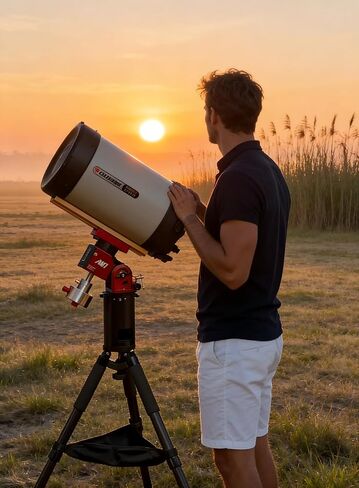 Carbon Fiber Telescope Equatorial Base Mount Tripod 50KG/110Lb High Load Capacity in Kuwait