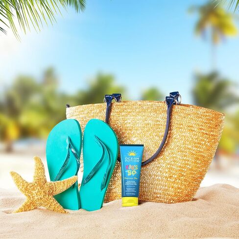 Ocean Potion Kids Sunscreen SPF 50, Broad Spectrum UVA/UVB Protection with Aloe and Vitamin E, Non-Greasy Sunscreen Lotion for Kids, Travel Size Sunscreen, 3.4 oz in Kuwait