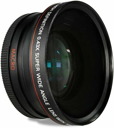 AF HD Wide Angle Lens + Macro for Canon Vixia HF G70 UHD 4K Camcorder (58mm) in Kuwait