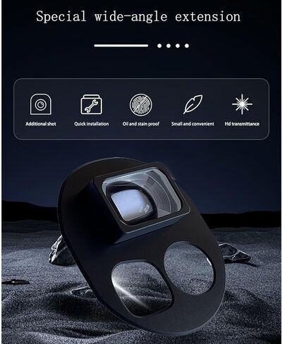 Wide Angle Lens for 4 Pro 0.75X 108 Degree Lens with Snap On Design HD Glass for Aerial Photography in Kuwait