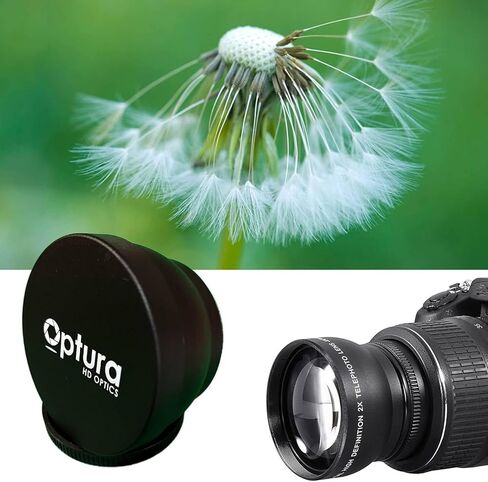 HD 52MM HD Sport Action 2X Tele Zoom Lens for Nikon D3200,D3000 D5300 D5000 D5200 D3300 D90 D80 D40 D40X D70 in Kuwait