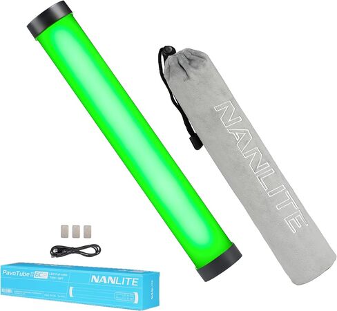 Nanlite PavoTube II 6CP LED Light Tube–RGB | 9.84" 10W CRI 95+ for Professional Photography, Video, and Live Streaming,Compact Design for Content Creators in Kuwait