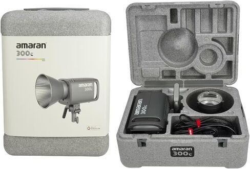 Aputure Amaran 300c RGB COB Video Light Bowen Mount,300w Photography Lighting Kit,App Control,2,500K to 7,500K Led Studio Light for Live Streaming,Video Recording,Content Creation,Tiktok | 300w ,App Control,2,500K to 7,500K Led Studio Light for Live Strea in Kuwait