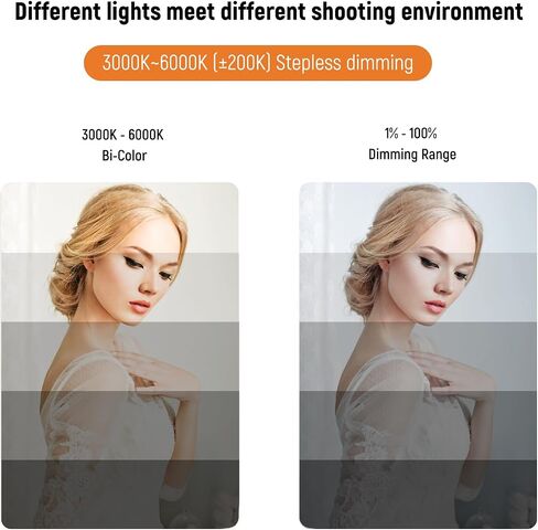 21inch Ring Light with Tripod and Phone Holder for Vlog, YouTube Video, 3000K-6000K Dimmable Bi-Color LED Light Ring for Makeup, Selfie, Camera - Control with Remote in Kuwait