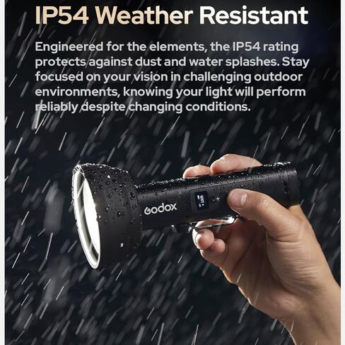Godox FL15Bi Bi-Color LED Video Flash Light, Photography Flashlight | 11 FX Effects, IP54 Weather Resistant, 1/4" Threaded, Lightweight Handheld Fill Light Spotlight for Photo, Video w/Barndoor in Kuwait
