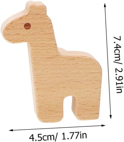 12pcs Cute Wooden Animal Drawer Knobs Natural Decorative Cabinet Pulls for Dresser Nursery and Furniture with Screws Easy to Install Versatile Animal Designs in Kuwait