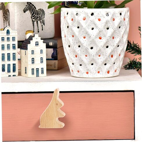 12pcs Cute Wooden Animal Drawer Knobs Natural Decorative Cabinet Pulls for Dresser Nursery and Furniture with Screws Easy to Install Versatile Animal Designs in Kuwait