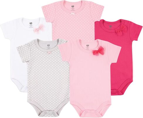 Hudson Baby Unisex Baby Cotton Bodysuits (5 Piece) in Kuwait