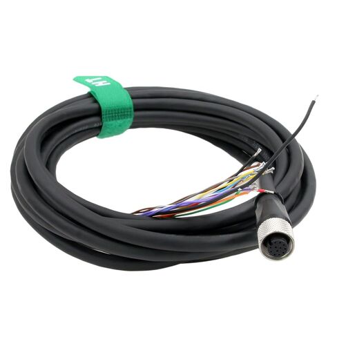 Cognex in-Sight 7000 24V Power IO Cable M12 A-Coded 12 Pin Female Right Angle to Flying Lead for Industrial Actuator Sensor Network Automation CCB-PWRIO 10m in Kuwait