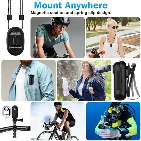 Full HD WiFi Mini Body Camera Portable Video Recorder with Battery for Motorcycle Helmet Handlebar Road Sports Shooting in Kuwait