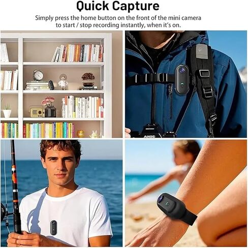 4K FHD 1080P Mini Body Camera Portable Video Recorder for Motorcycle Helmet Bike Bicycle Outdoor Sports Shooting in Kuwait