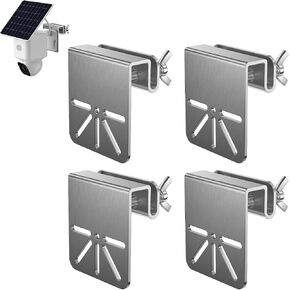 3 Pack Gutter Mount Bracket Compatible with Eufy Solocam S340/E30, No Drill Installation, Stainless Steel Gutter Mount for Security Camera, Security Camera Holder in Kuwait