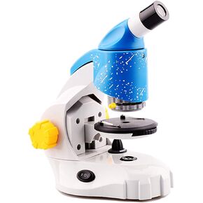 Kids Beginner Microscope can Directly Observe Objects Observe Specimens ABS Material 1.6-8X Focusing Rod Continuous Zoom Can Be Connected to Mobile Phones Suitable for 5-12 Years Old (Package two) in Kuwait