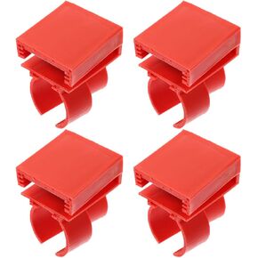 NOLITOY 4 Pcs Red Abs Aquarium Light Bracket for LED Submersible Lights, Stable and Reliable Fish Tank Mount with Suction Cups, Aesthetic and Practical Holder for Secure Installation in Kuwait