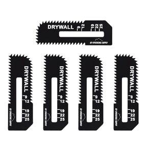 5 Pack Drywall Cutter Saw Blades for Makita - High Carbon Steel Cordless Cut Out Saw Blades - Cuts Drywall up to 1-3/16" Thick - by KP Operating Supply in Kuwait