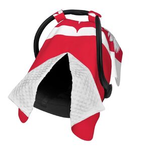 Poland with Eagle Flag Baby Car Seat Cover & Breastfeeding Nursing Cover - Breathable Stretch Fabric Multi-Use Nursing Cover for Breastfeeding in Saudi Arabia
