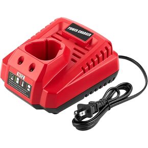 12V Rapid Charger Replacement for Mil-Waukee 12V Battery Charger 48-59-2401 | Compact, Wall-mounted, Wide compatibility, Durable, Space-saving in Saudi Arabia