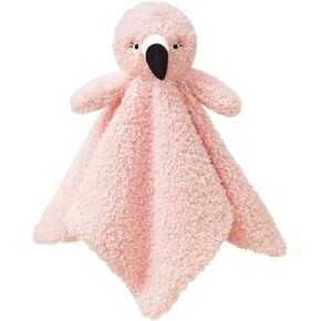 Baby Soft Pink Flamingo Stuffed Animal Security Blanket, Plush Flamingo Character Lovey Blanket, Baby Shower/Nursery Gift, Newborn Infant Toddler Snuggle Blankie for Girls Boys, 14 Inches in Kuwait