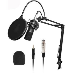 Professional Studio Microphone Kit Condenser Cardioid Podcast Mic for Gaming Recording in Kuwait
