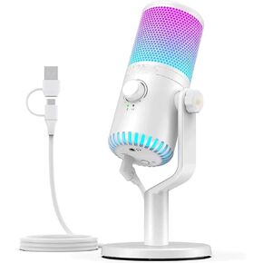 RGB Microphone Gaming Computer Mic with Gain and Lighting in Kuwait
