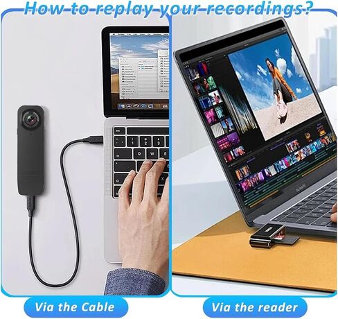 1080P Wearable Mini Body Camera with Audio Video Recording, Small POV Cam Recorder Built-in 64G TF Card for Personal Use in Kuwait