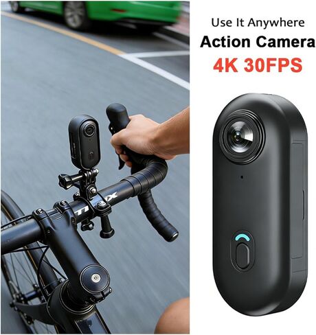 4K 30M Waterproof Magnetic POV Camera 2.4G WiFi Mini Action Body Cam for Motorcycle Helmet Bike Vlogging in Kuwait