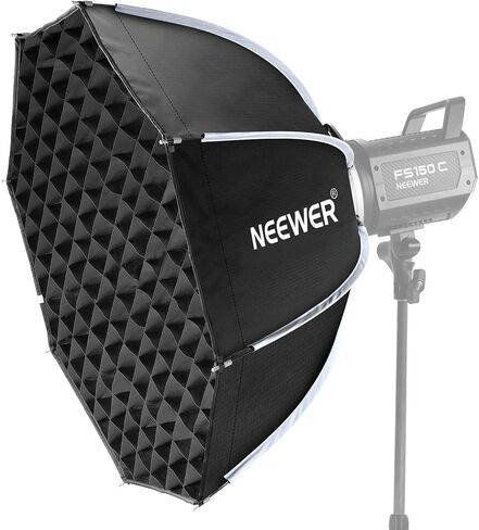 NEEWER BASICS Parabolic Softbox, 47.2" Bowens Mount Soft Box, Light Diffusers/Grid/Bag, Compatible with Aputure 150c Compatible with Godox SL60w NEEWER FS300C FS230C FS150B HB80C CB200C Q6 Q300, NS66P in Kuwait