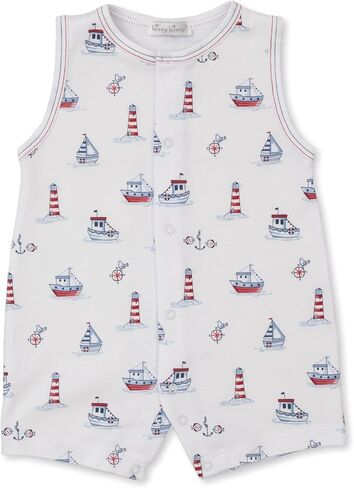 kissy kissy Baby Boys Infant Seas The Day Print Sleeveless Short Playsuit in Kuwait