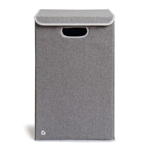 Munchkin Laundry Hamper for Baby and Kids, Collapsible Nursery Organizer with Lid, Grey in Kuwait